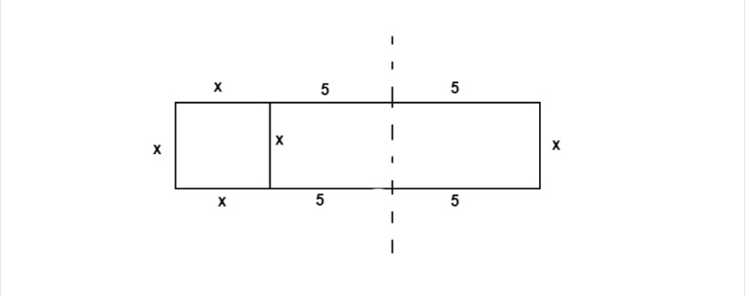 rectangle split into three parts