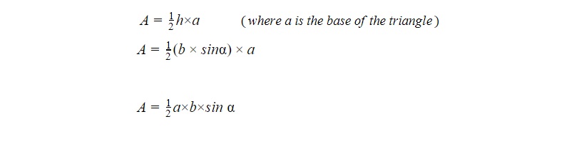 area of triangle formula