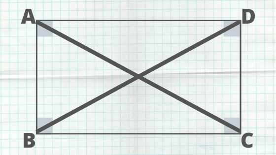 diagonals in a rectangle