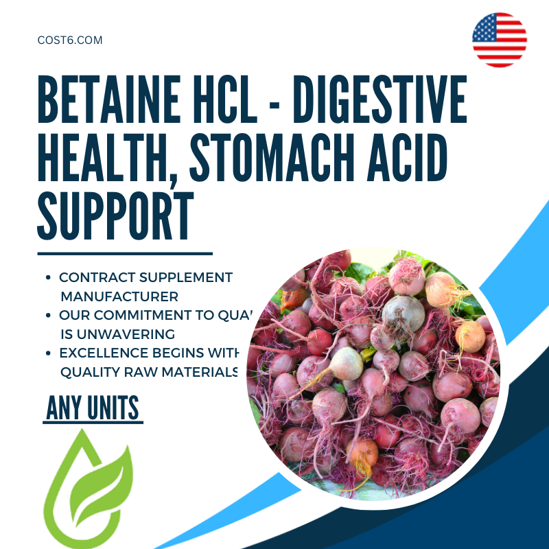 縮圖：Betaine HCl - Digestive health, stomach acid support