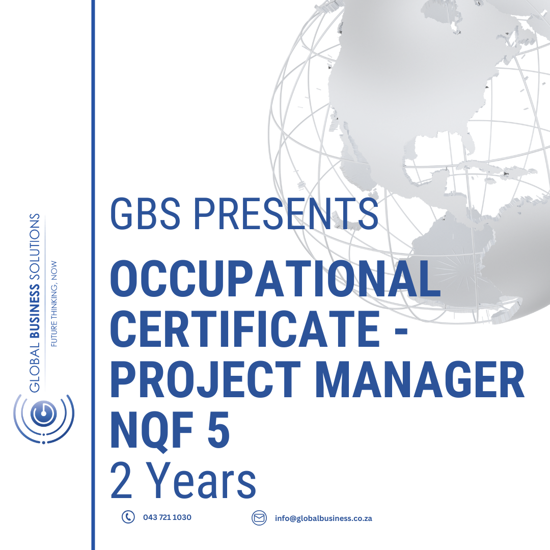 Occupational Certificate - Project Manager NQF 5 | GBS SA