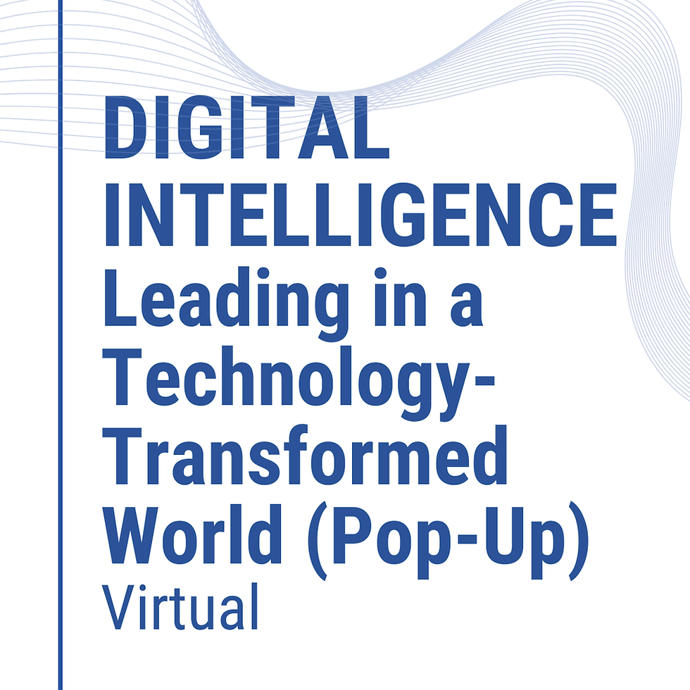 DIGITAL INTELLIGENCE: Leading in a Technology-Transformed World Pop-Up