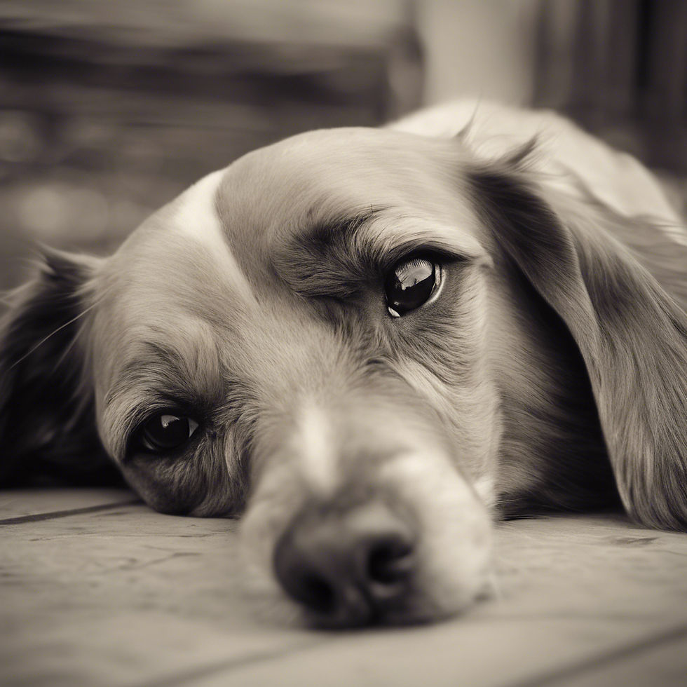 sad dog