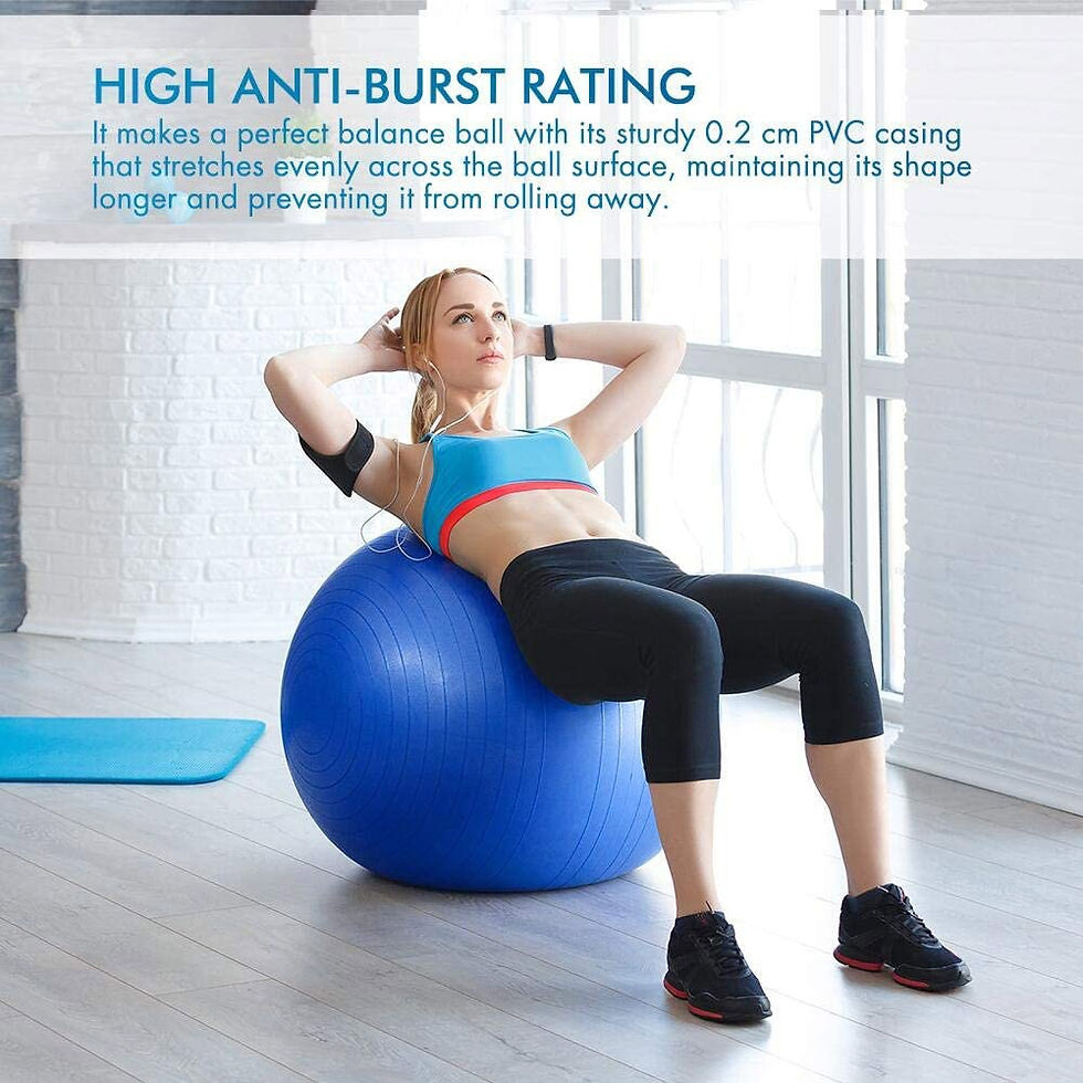 Thumbnail: Yoga Balls Pilates Fitness Gym Balance Fitball Exercise Workout Ball 45/55
