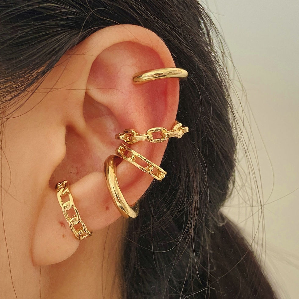 Thumbnail: Silver Color Leaves Clip Earrings