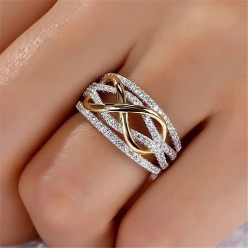 Thumbnail: Infinite love ring heart-shaped ring