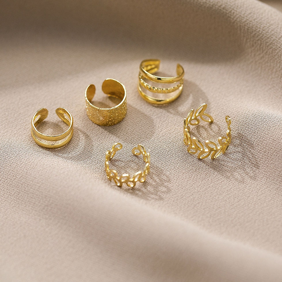 Thumbnail: Silver Color Leaves Clip Earrings