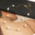 Thumbnail: Pearl Choker Necklace Gold