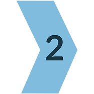 Step 2 of 3: Blue arrow pointing right, forming the middle section of Iowa in a three-step process.