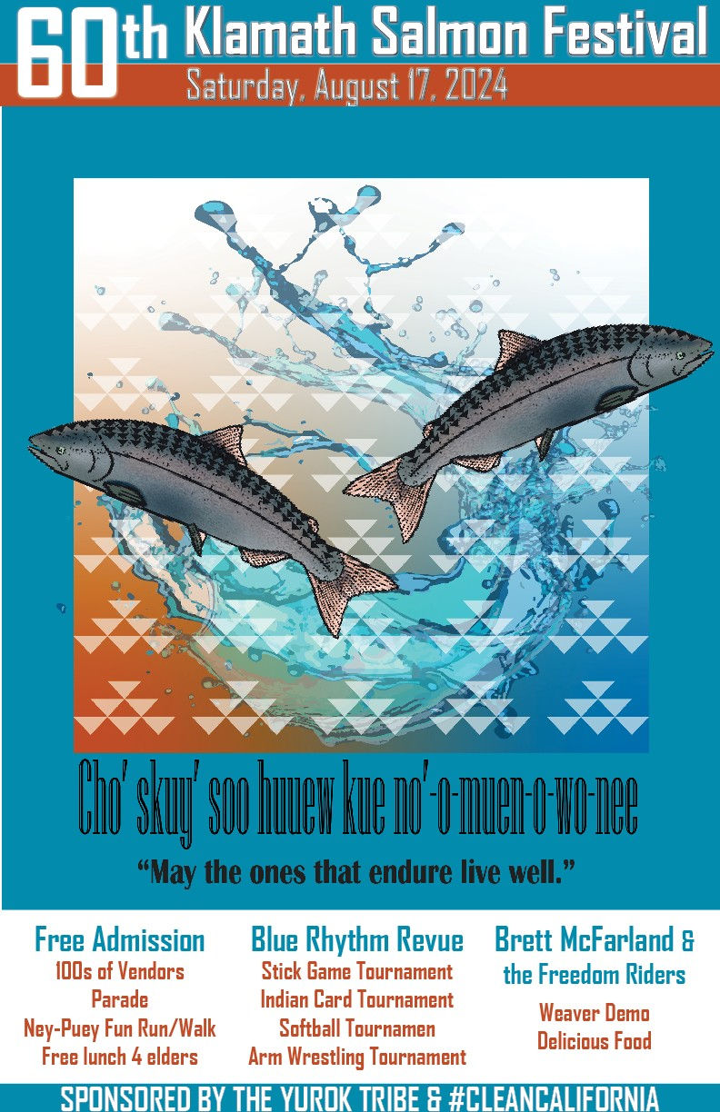 The flyer for the 60th annual Klamath Salmon Festival