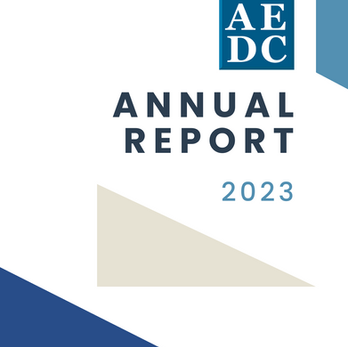 The front cover of the 2023 annual report.