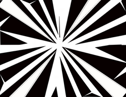 Radial traingle pattern