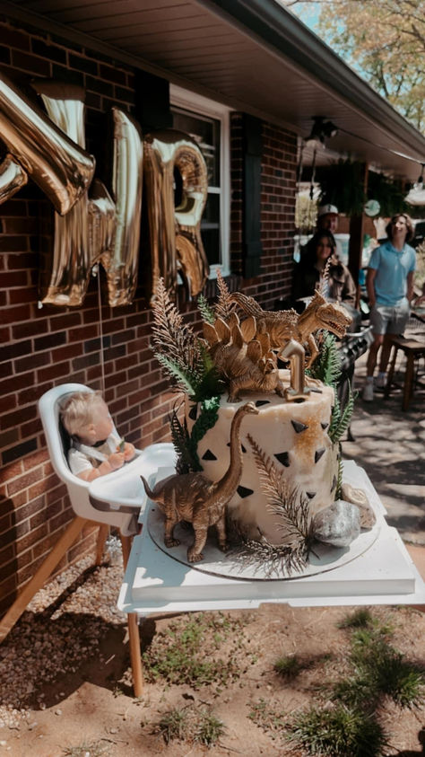 Dinosaur-Themed Cake for a Sweet One-Year-Old 🦖🎂