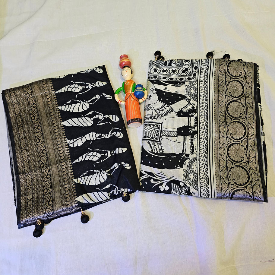 Folded A29-ALL ADHIRA-253 sarees with traditional prints