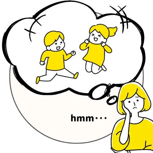 出先ではしゃいでしまう子どもたちを心配する母親
