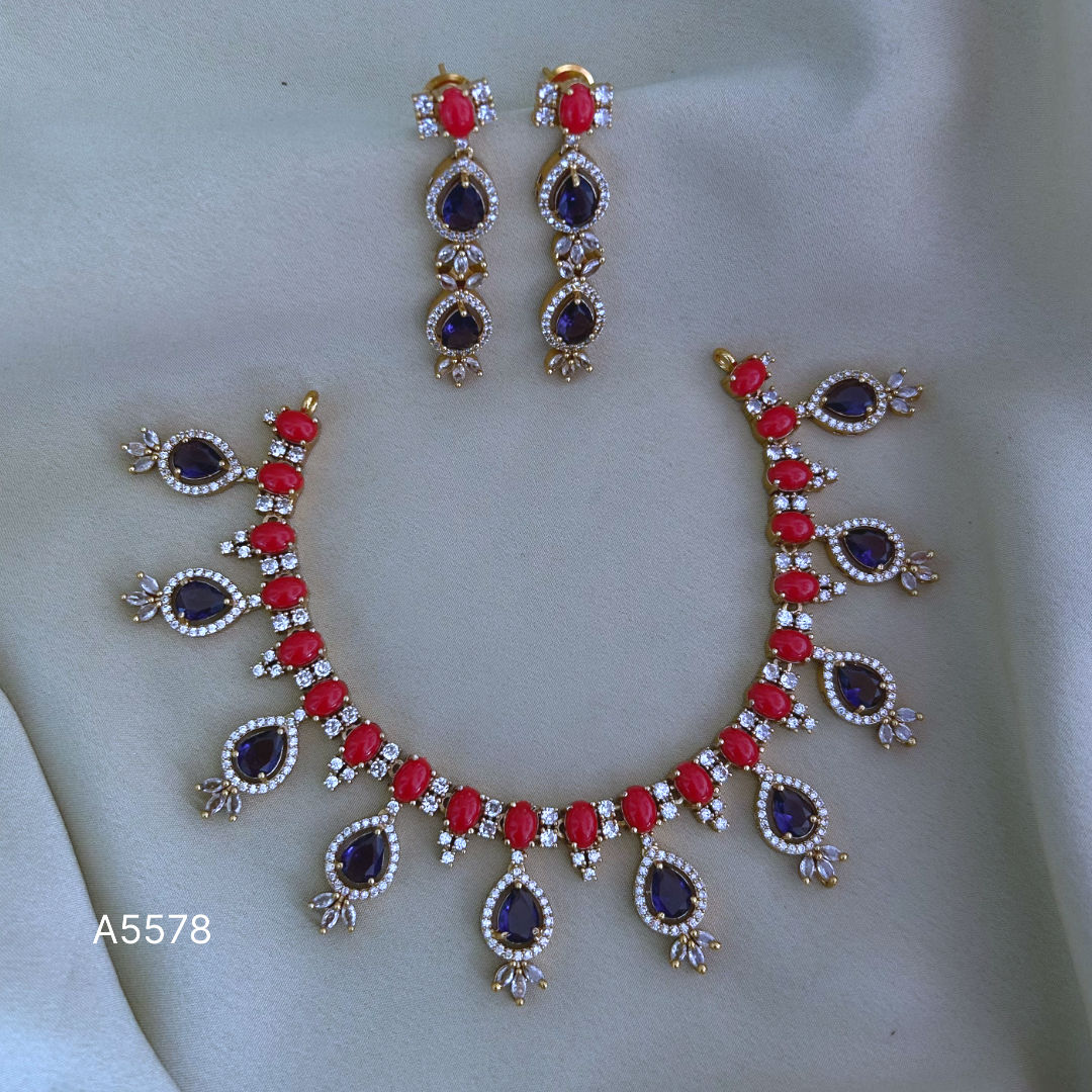 Antique Polished Short Necklace - A5578