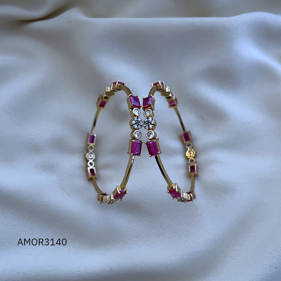 Antique Polished Bangles - AMOR3140
