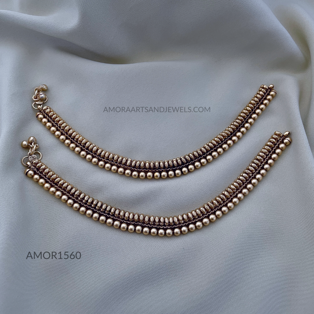 Antique Polished Anklet 