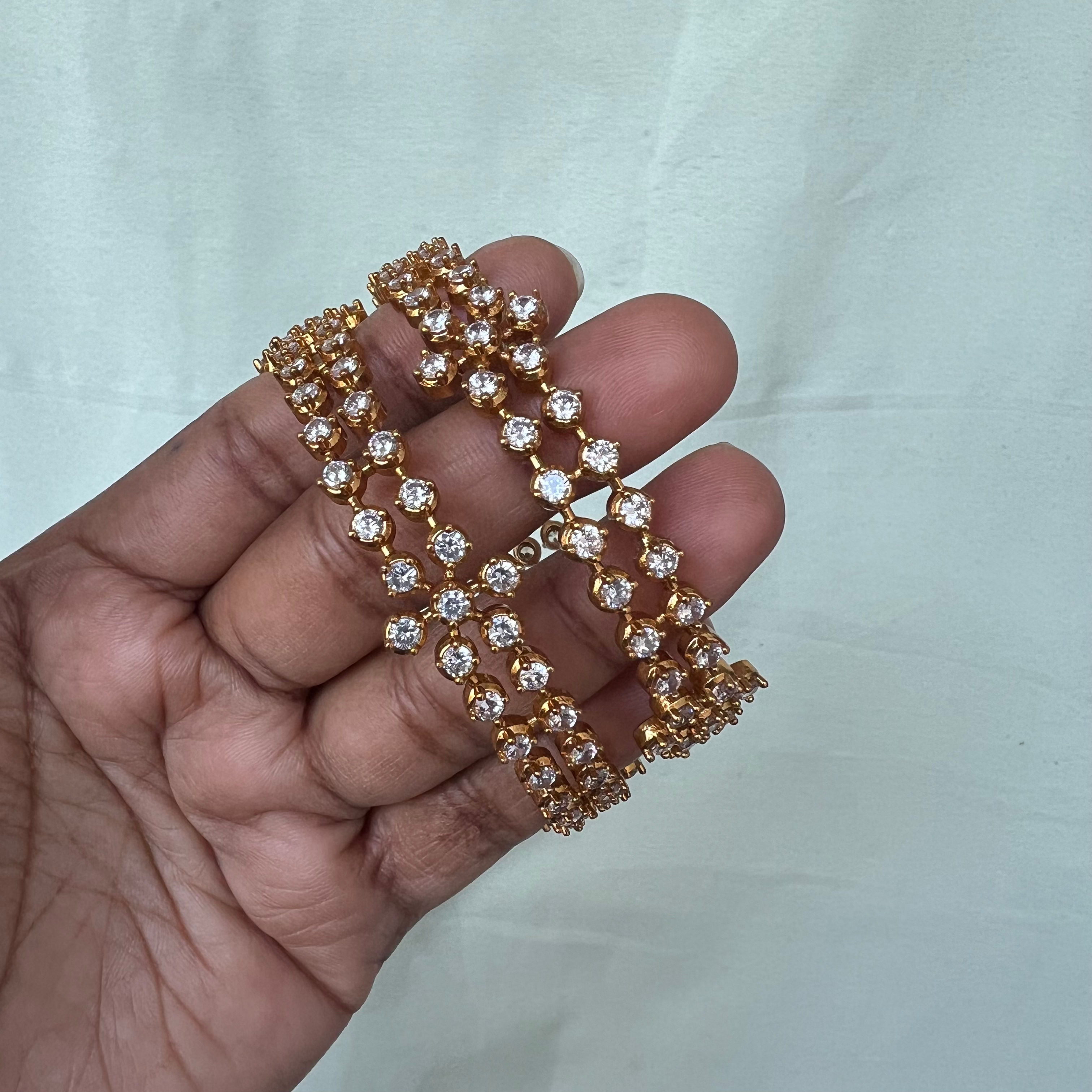 Antique Polished Bangles - A2963