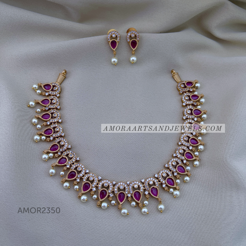 Antique Short Necklace Amora Art and Jewels