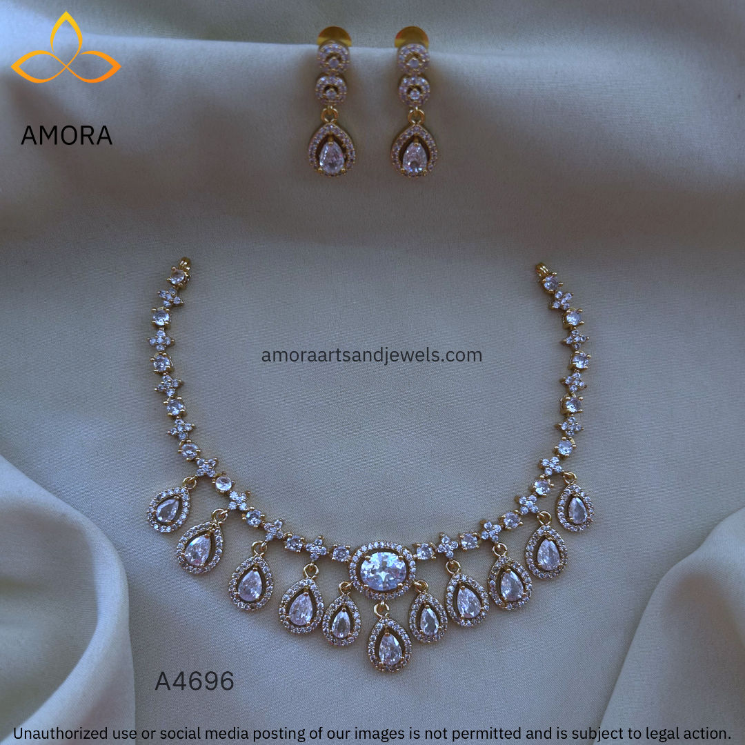 Antique Polished Short Necklace - A4696