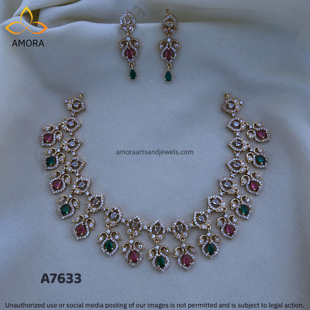 Antique Polished Short Necklace - A7633