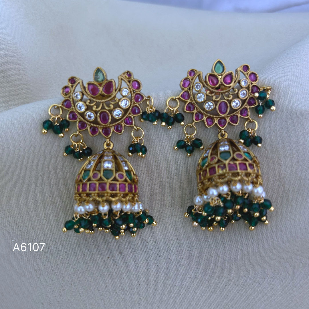 Antique Jhumka - 5 cm Length - A6107