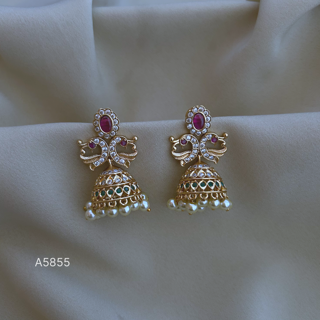 Antique Jhumka - 4cm Length - A5855