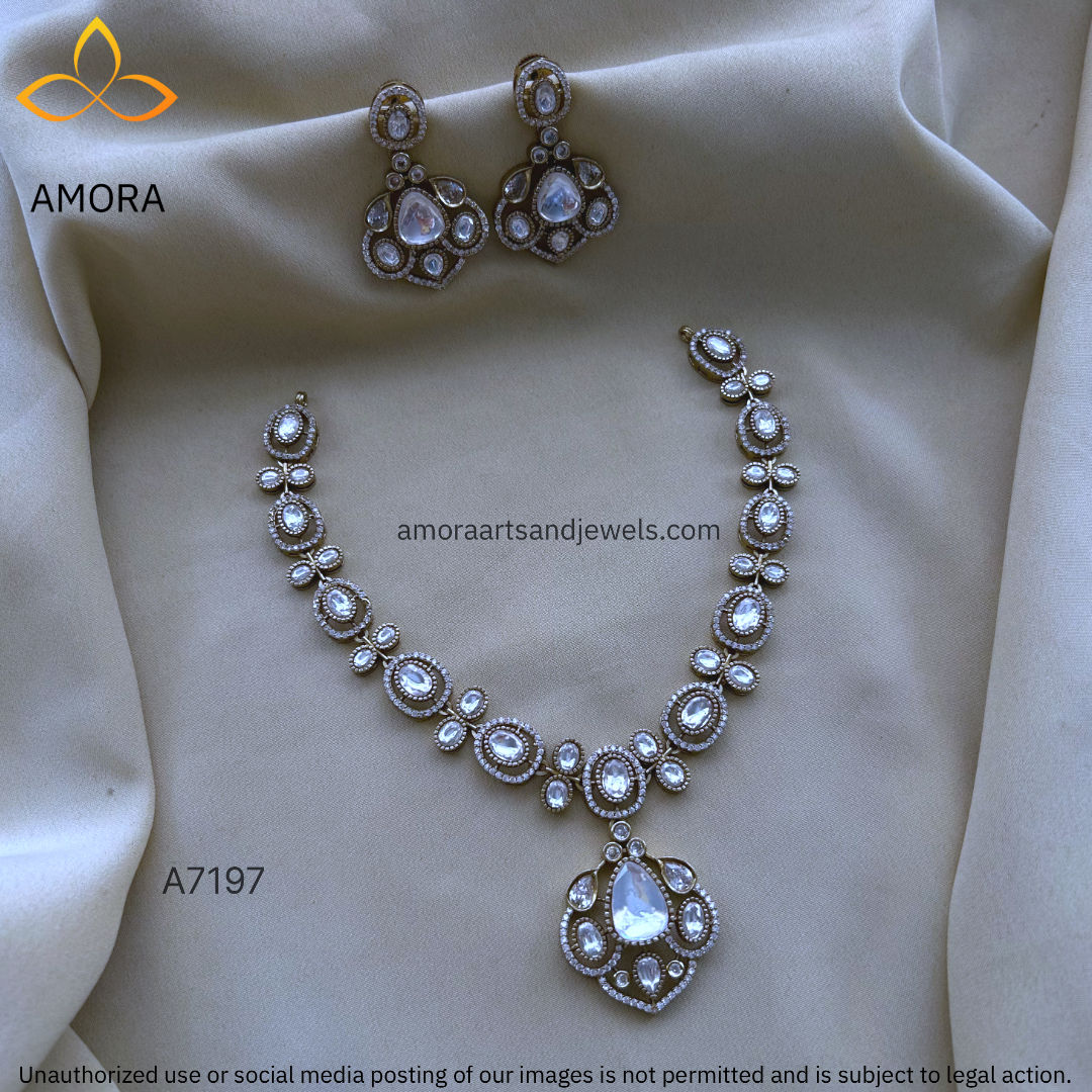 Victorian Polished Short Necklace - A7197