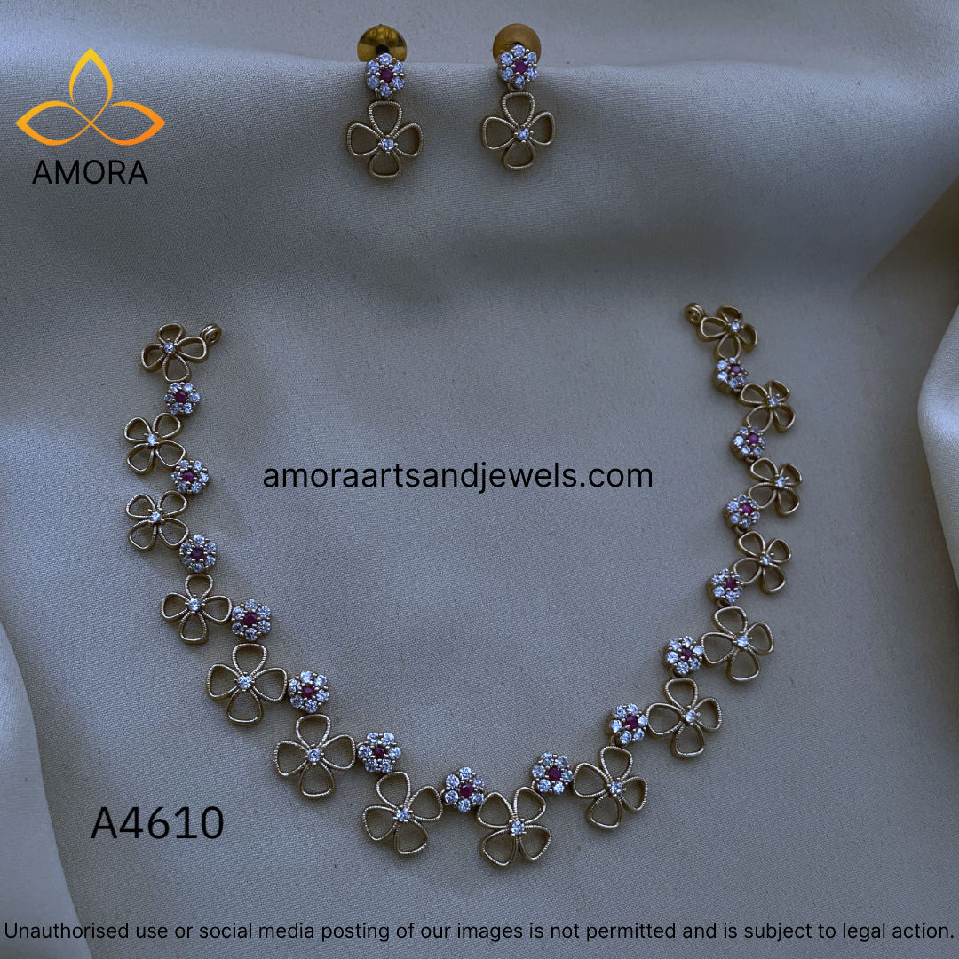 Antique Polished Short Necklace - A4610