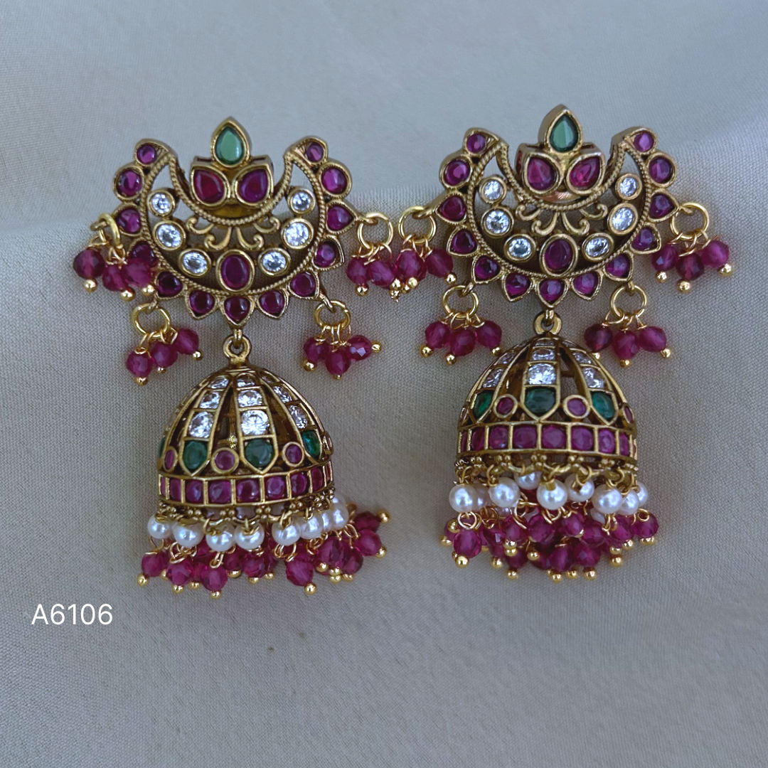Antique Jhumka - 5 cm Length - A6106
