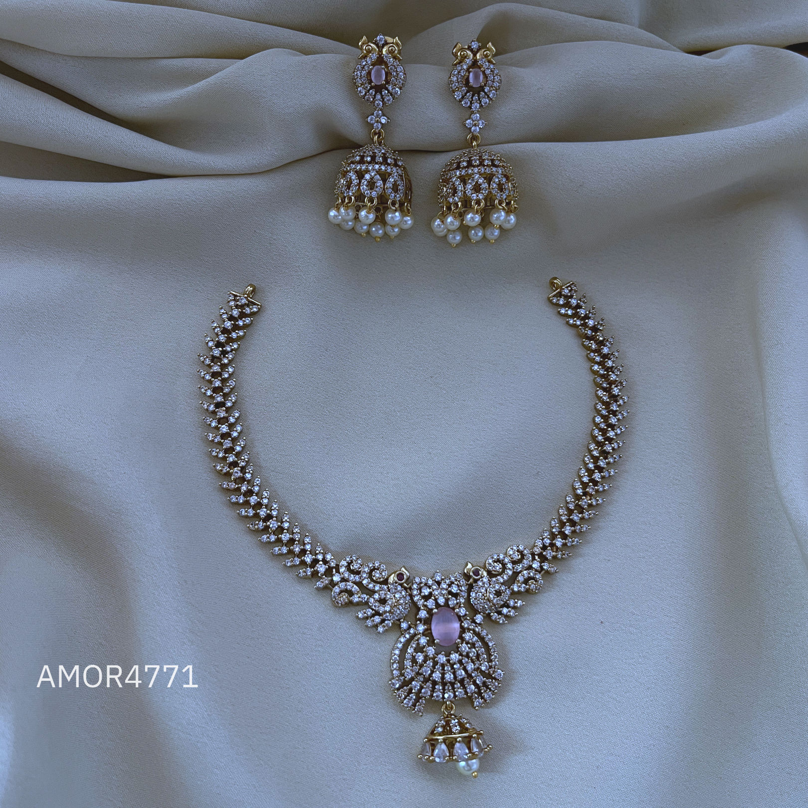 Antique Polished Short Necklace - AMOR4771