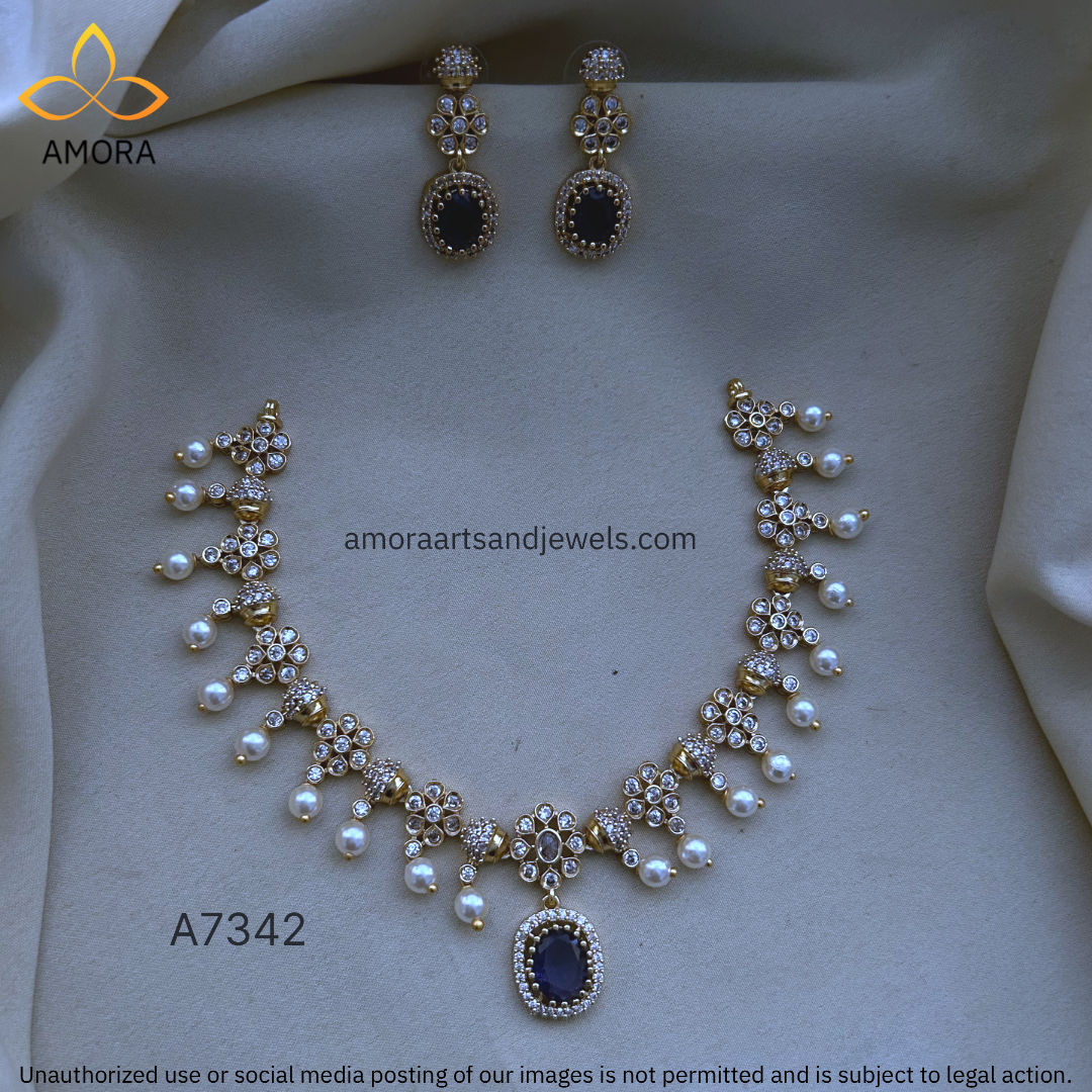 Antique Polished Short Necklace - A7342