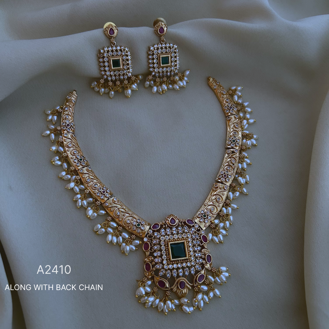 Antique Polished Short Necklace - A2410