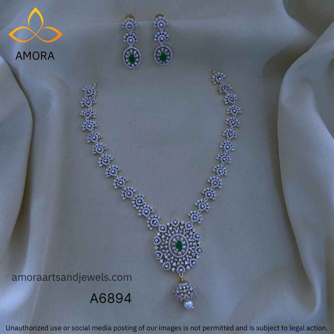 Gold Polish Short Necklace - A6894
