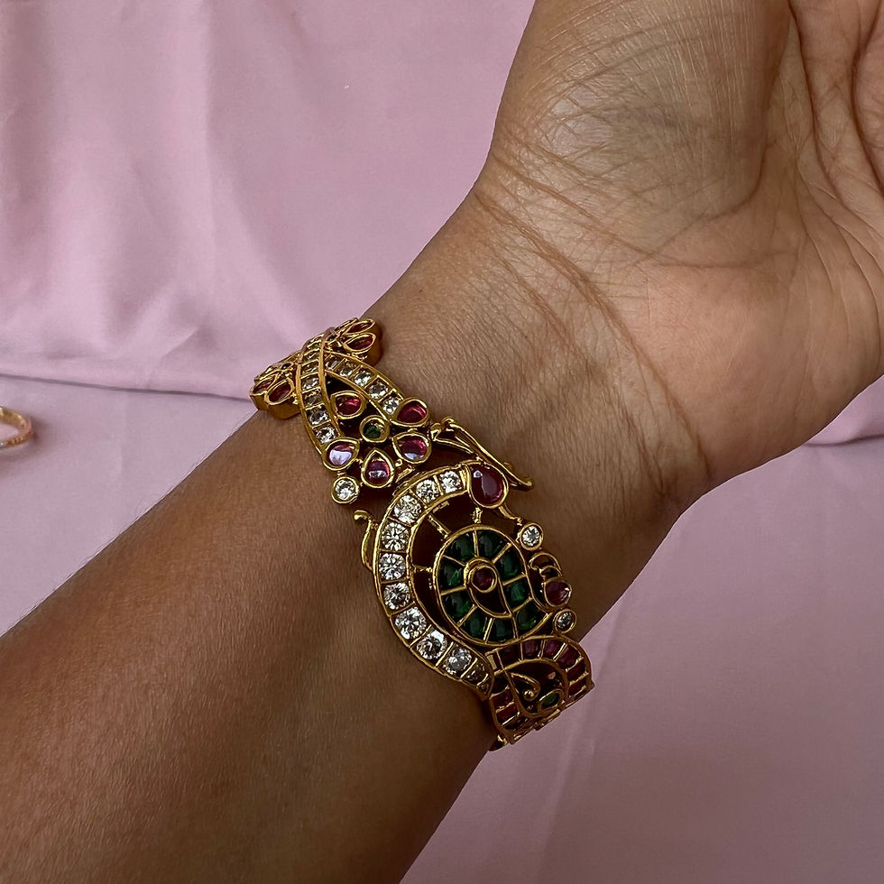 Thumbnail: Antique Polished Openable Bangle or Kada - A6448