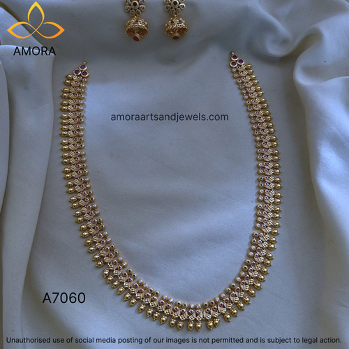 Antique Polished Long Haram - A7060 | Amora Art and Jewels
