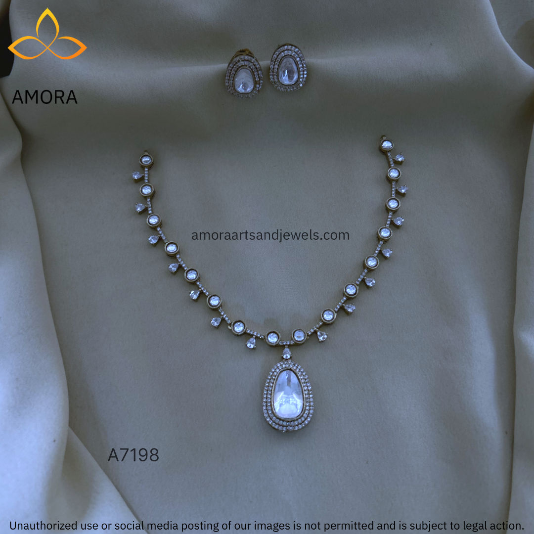 Victorian Polished Short Necklace - A7198