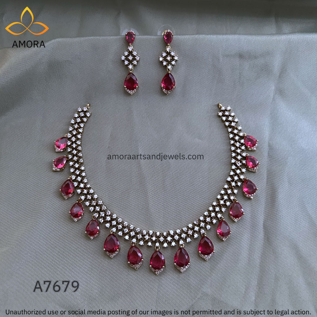 Antique Polished Short Necklace - A7679