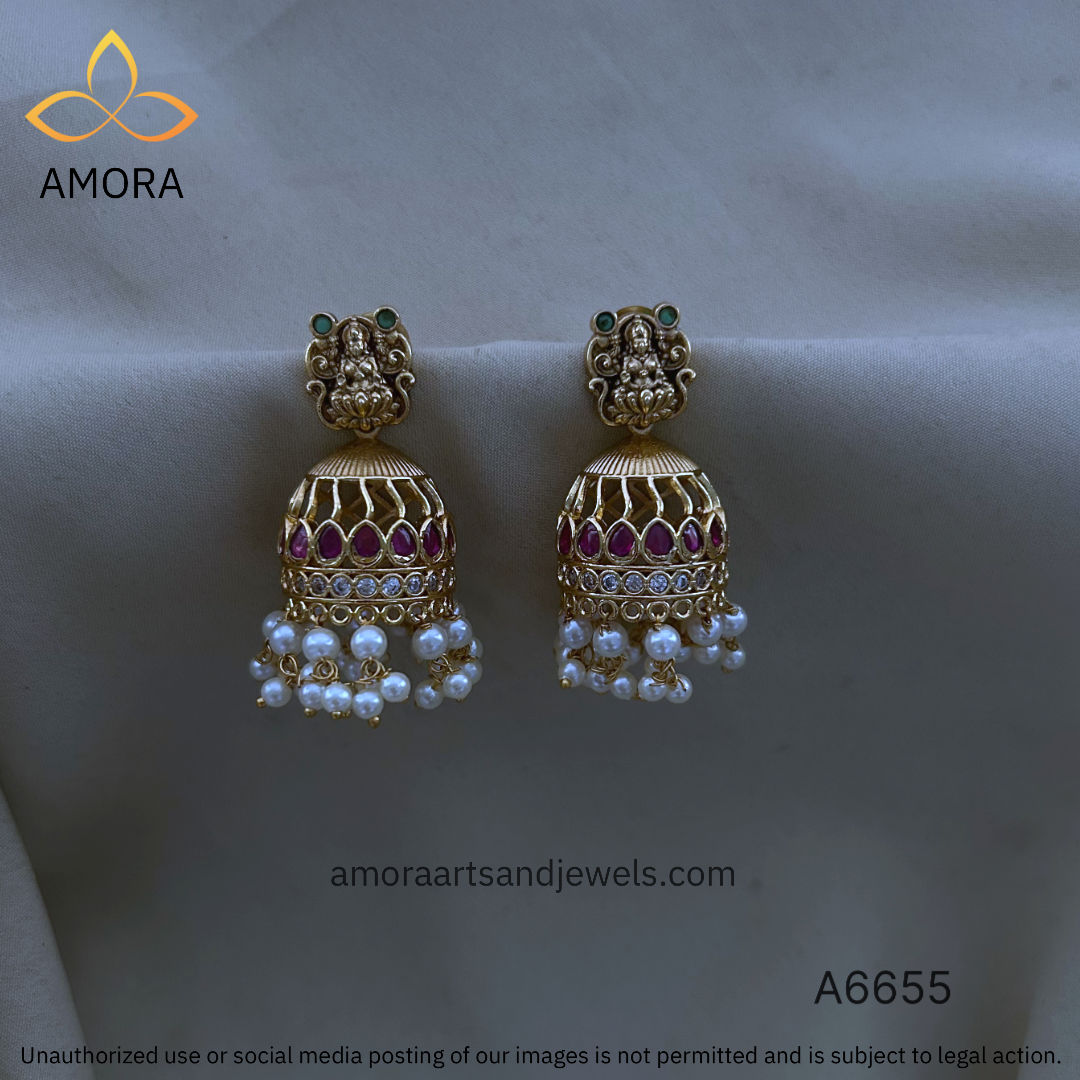 Antique Jhumka - 4.5 cm Length - A6655