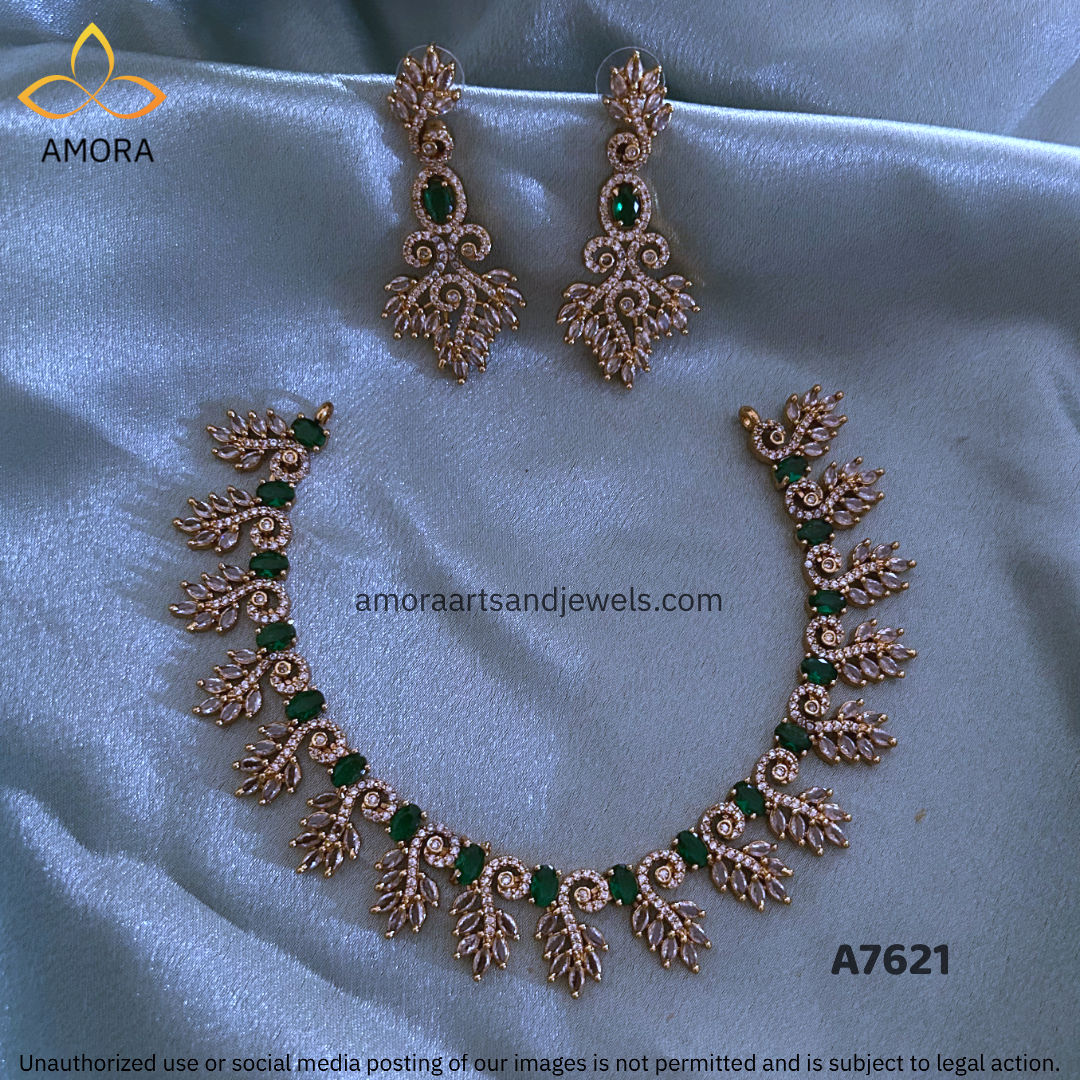 Antique Polished Short Necklace - A7621