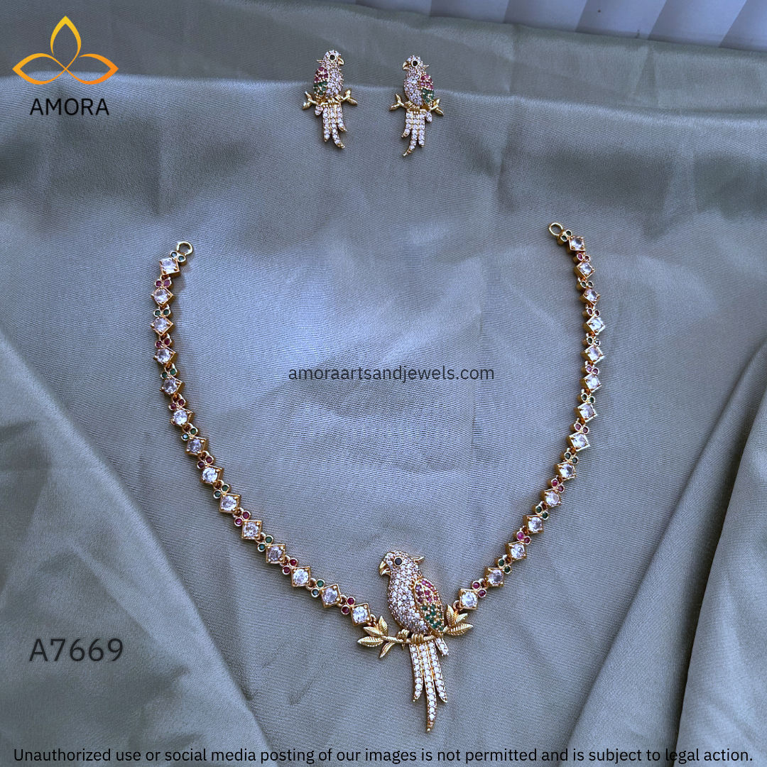 Antique Polished Short Necklace - A7669
