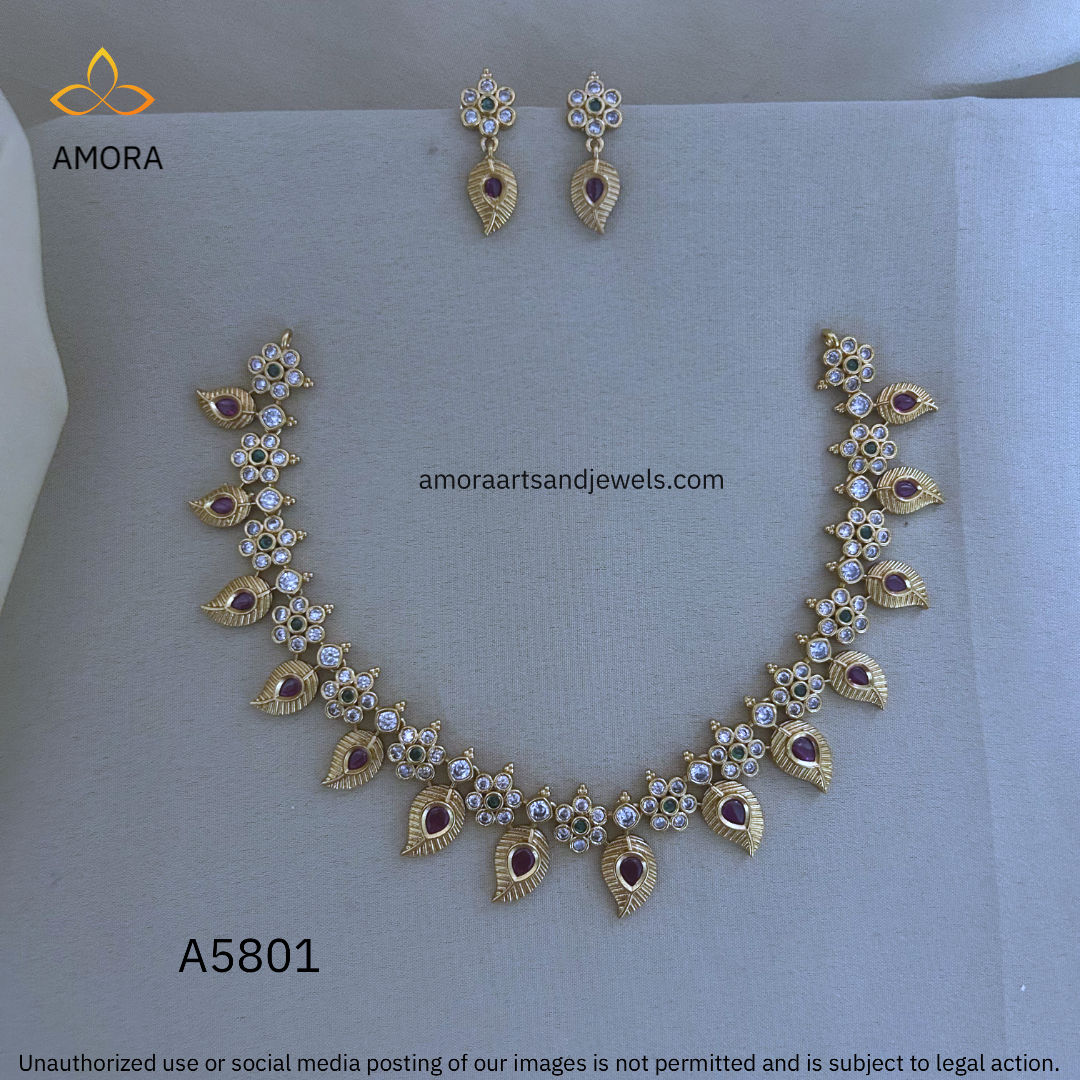 Antique Polished Short Necklace - A5801