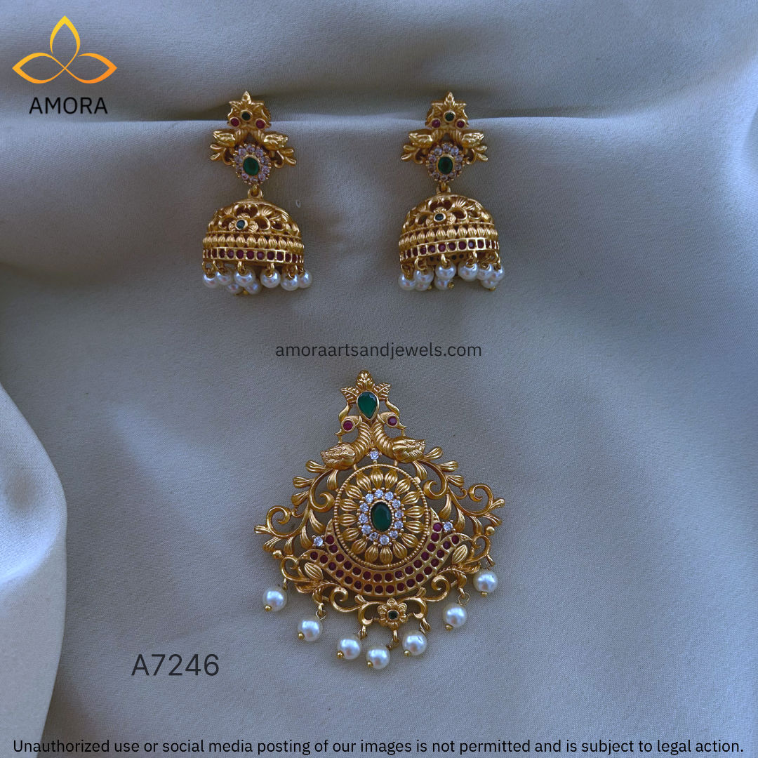Antique Polished Pendant Set Only - A7246