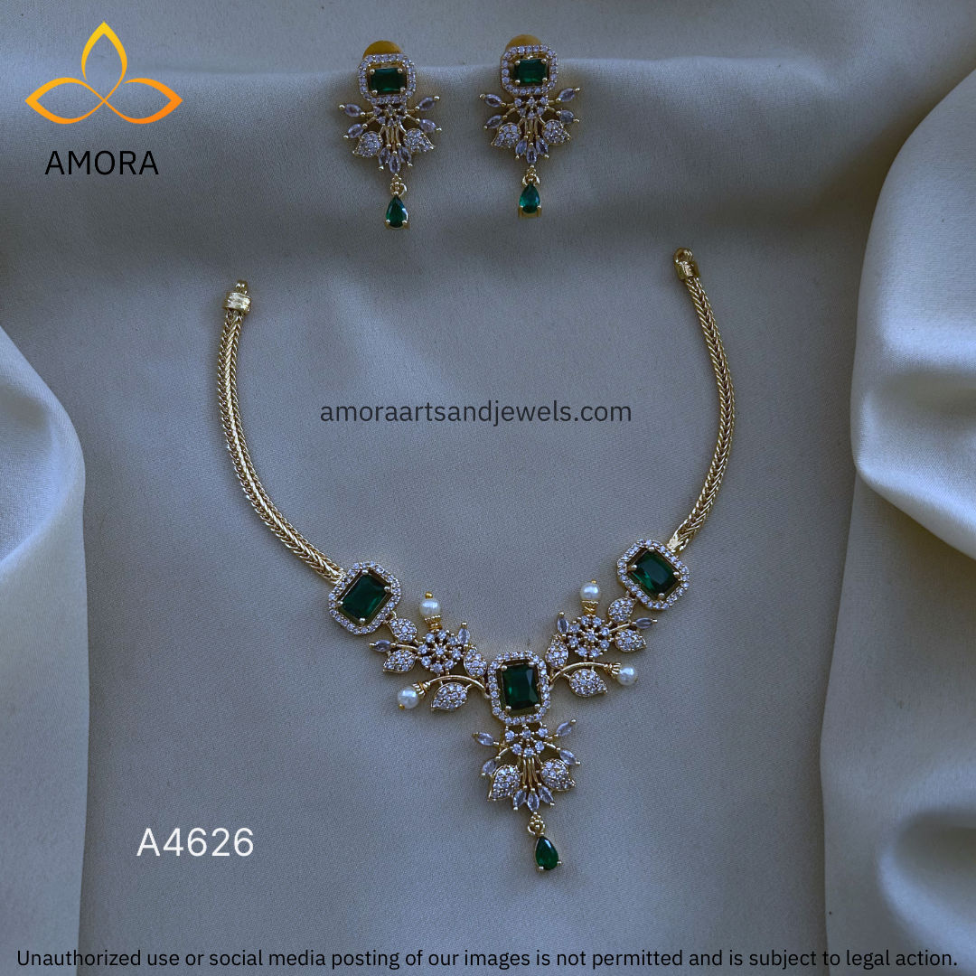 Antique Polished Short Necklace - A4626