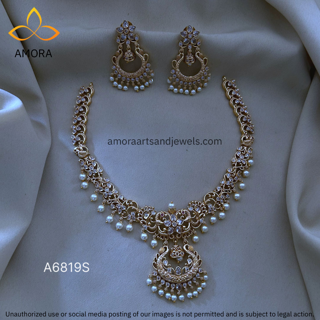 Antique Polished Short Necklace - A6819S