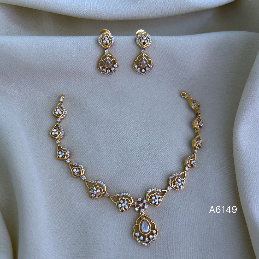 Antique Polished Short Necklace - A6149