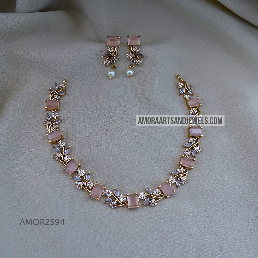 Thumbnail: Antique Short Necklace - AMOR2496, AMOR2595, AMOR2594