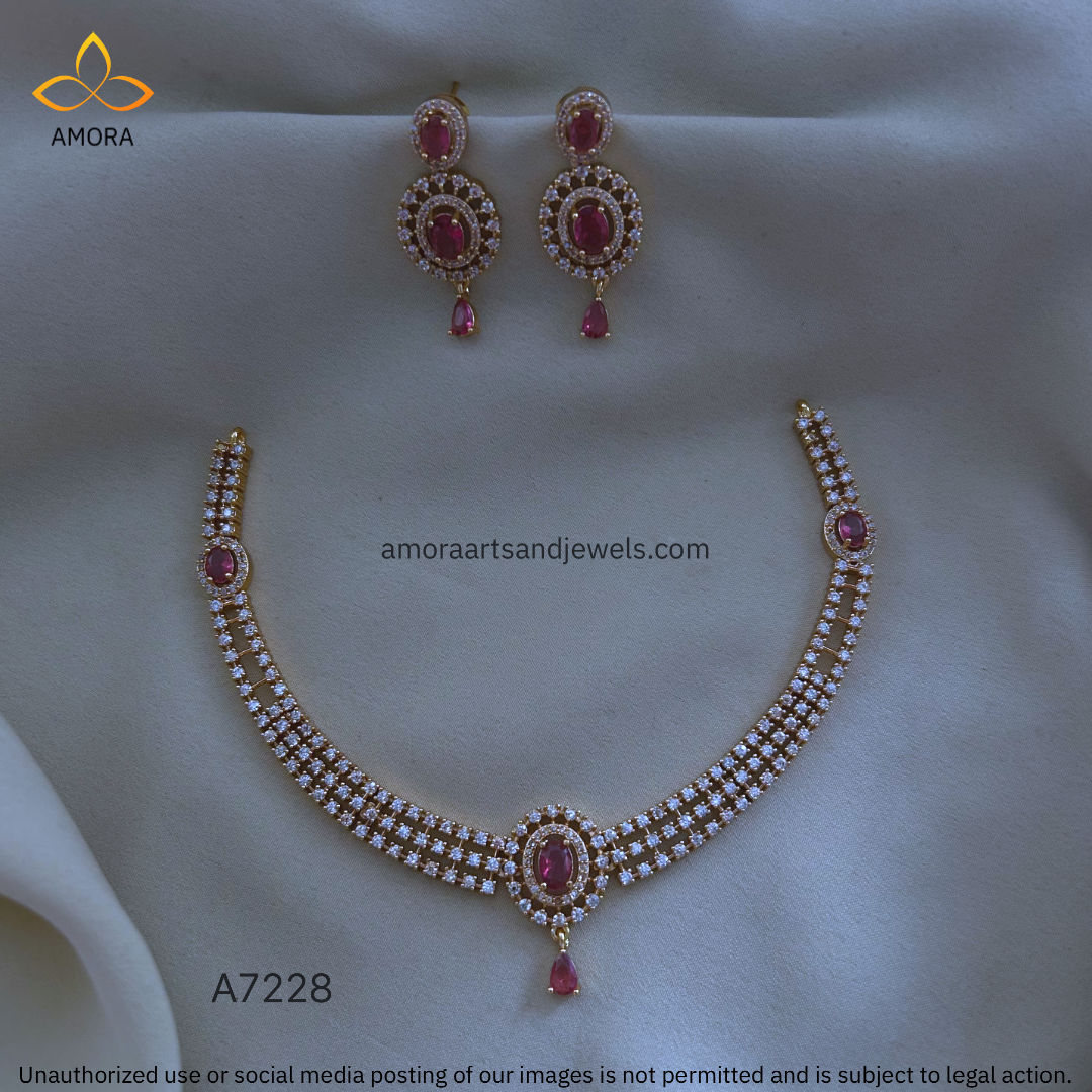 Antique Polished Short Necklace - A7228