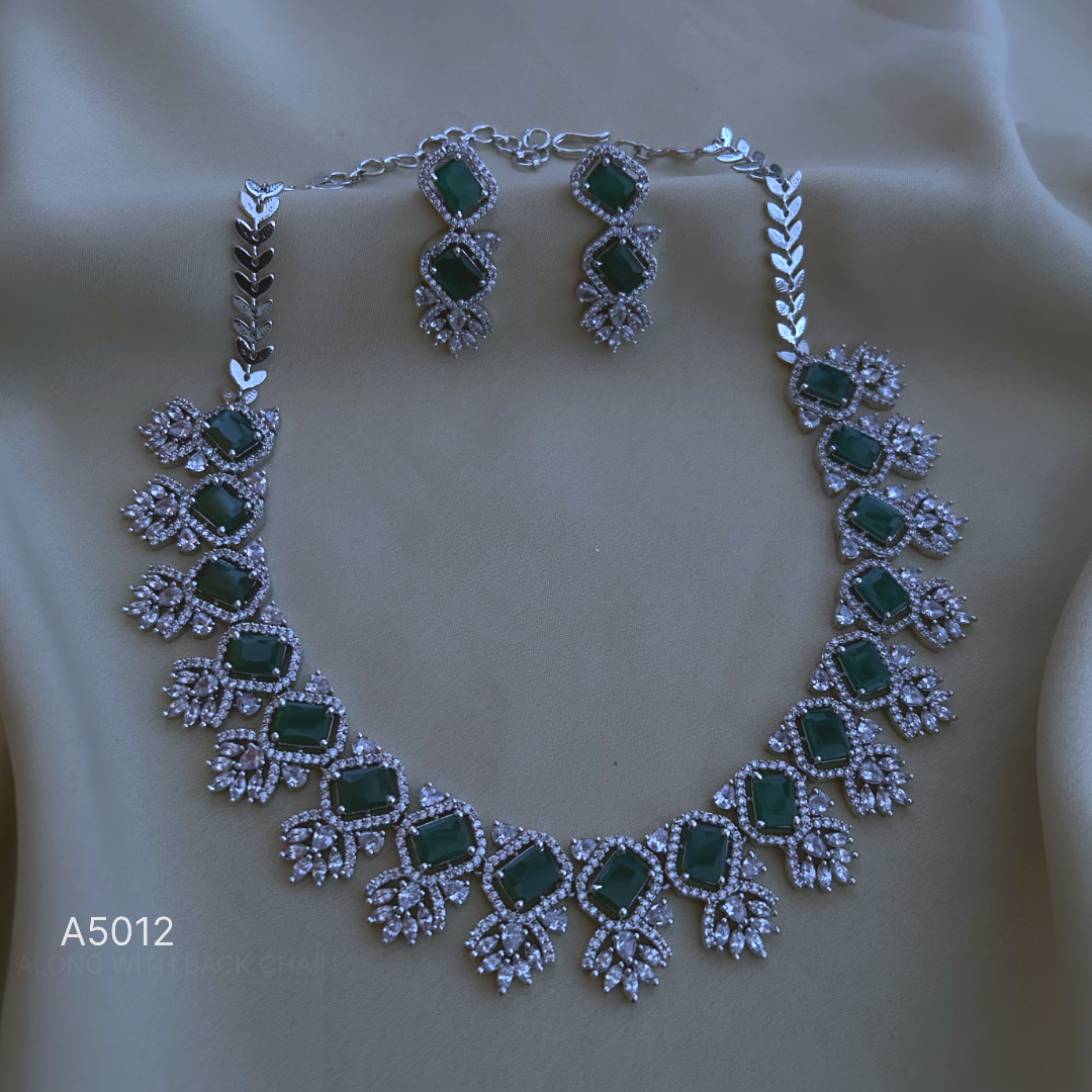 Silver Polish Short Necklace - A5012